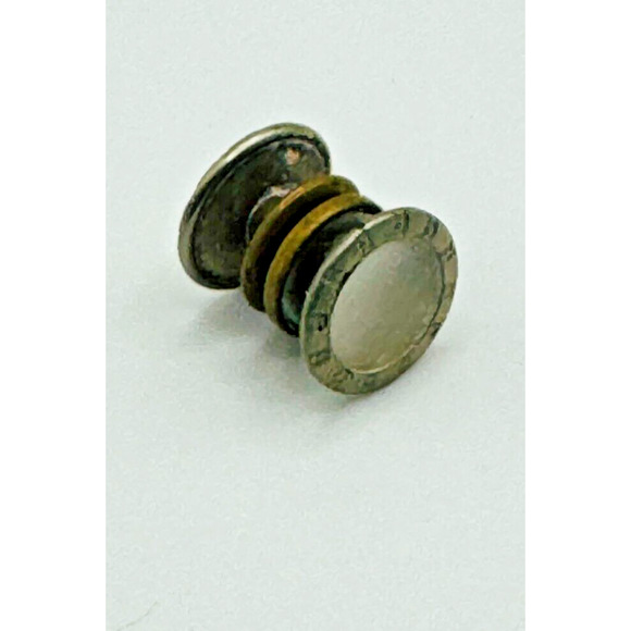 Mother of Pearl Octagon Snap Style Vintage Edwardian Cuff Links - Picture 5 of 8